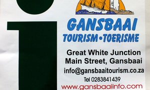 Die nuwe (groot) plakker van Gansbaai Toerisme wat nou beskikbaar is